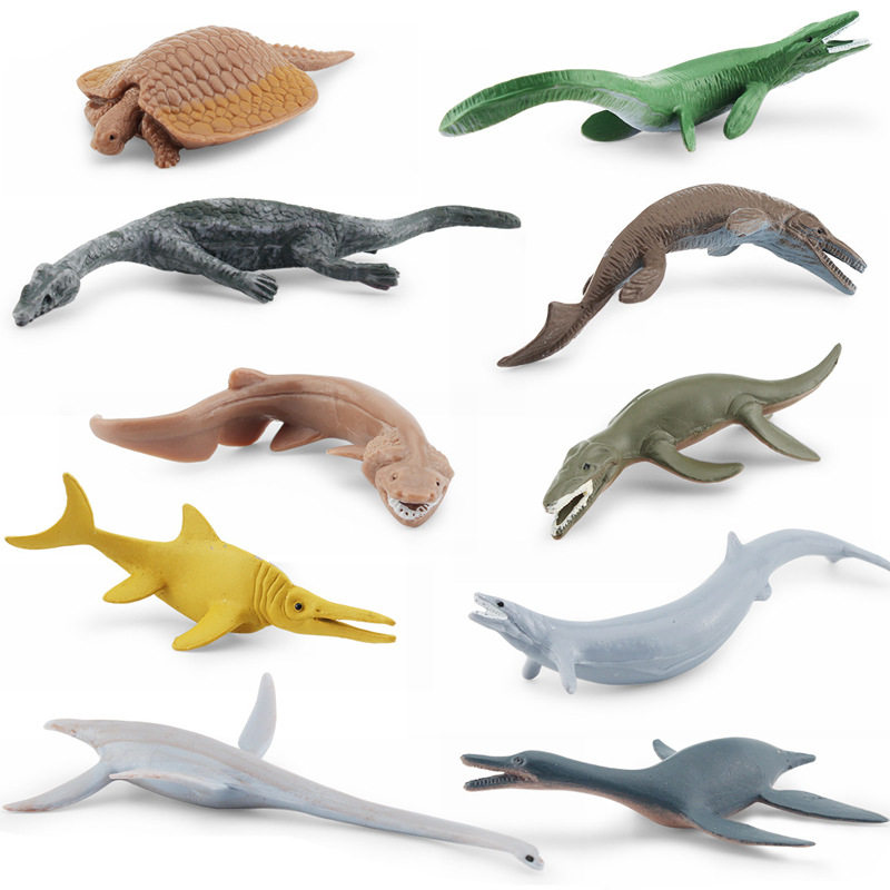 仿真古海洋生物套装模型地蜥鳄海