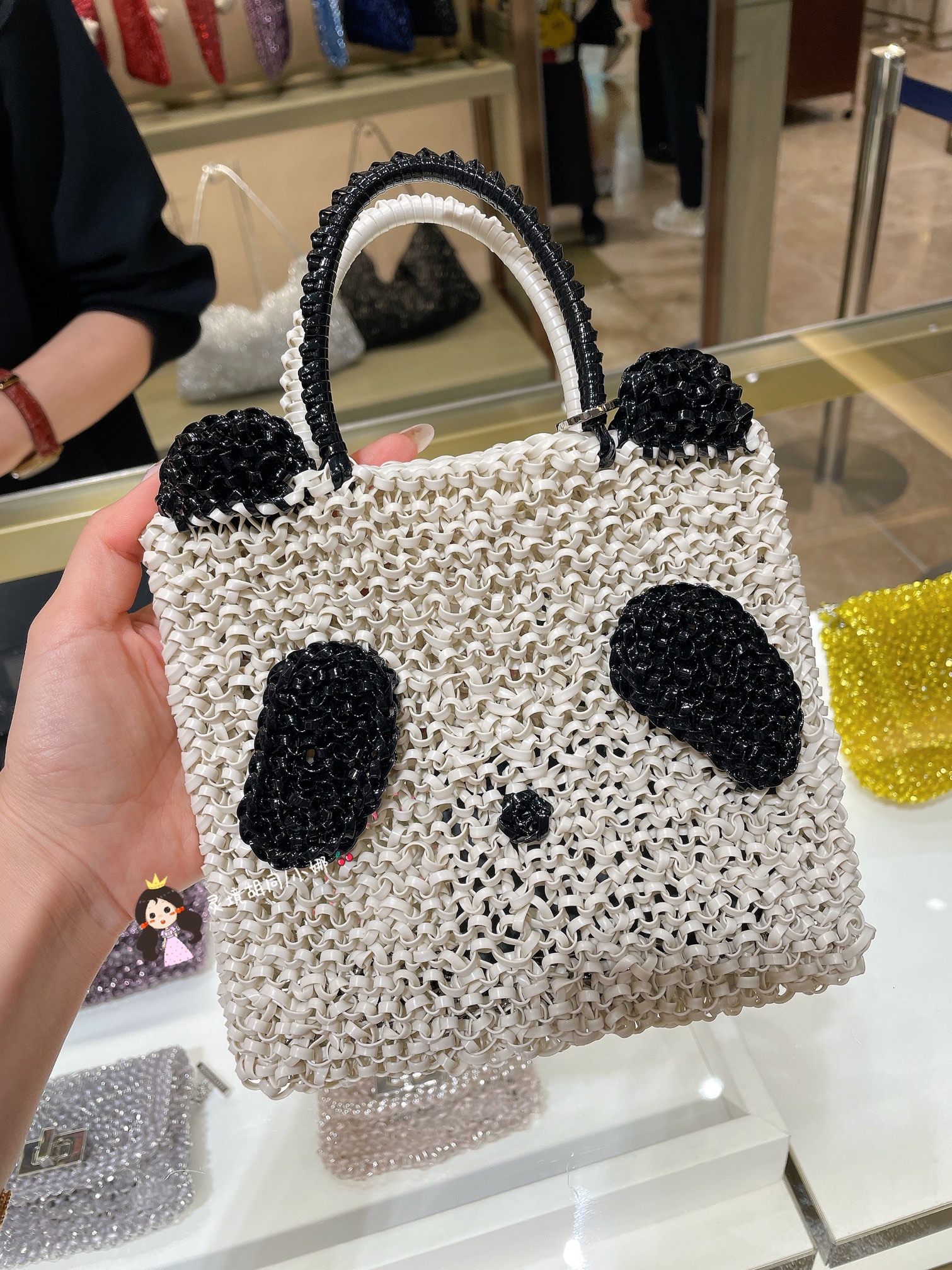 日本代购直邮现货ANTEPRIMA安蒂佩玛Panda萌宠熊猫包手提斜挎链条