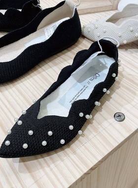 日本购在途 珍珠芭蕾舞鞋单鞋offen 超轻软底 显瘦气质