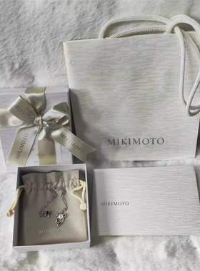 日本mikimoto御木本银制海水akoya珍珠吊坠项链雪花葡萄爱心 现货