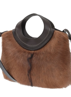 日本购直邮 genten 山羊毛手提包单肩斜挎 25/12 44825