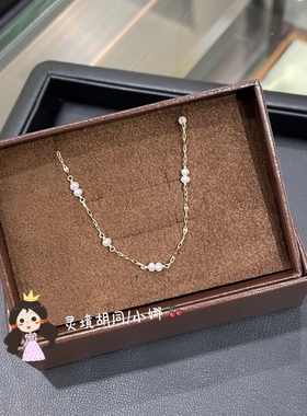 日本代购直邮 agete阿卡朵  维多利亚风 米粒珍珠 10K金 项链