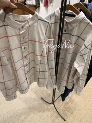 日本购 pallas palace 彩色格纹衬衫 25秋冬 圆领