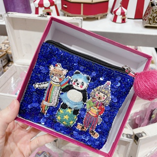 日本购在途 tamaoworld 亮片刺绣小包 收纳包一字包 13×10cm