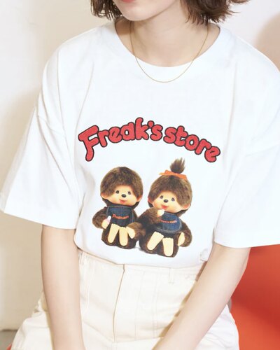 日本购在途 折扣FREAKS STORE 印花刺绣半袖T恤 蒙奇奇