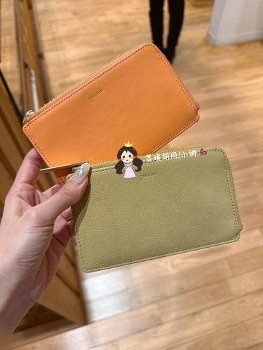 日本购现货 genten牛皮卡包钱包 奥莱特价