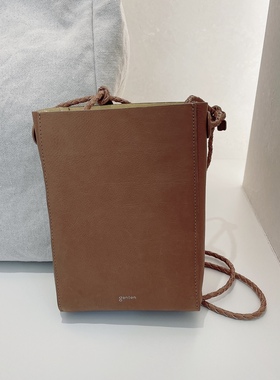 日本代购直邮 genten 新款牛皮小托特包 单肩斜挎