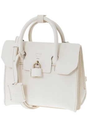 日本购直邮 genten 手拎包单肩斜挎 牛皮 25/12 白色限定