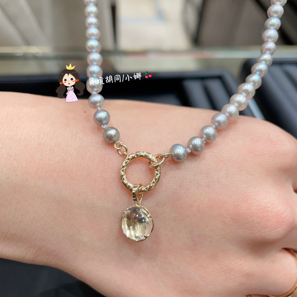 日本代购直邮 agete阿卡朵 吊坠 双面 10k金