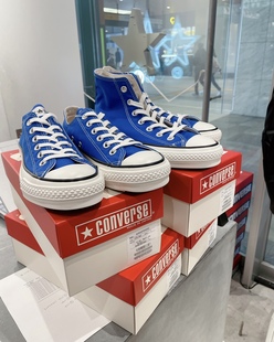 日本直邮在途 匡威converse日本制23年新 克莱因蓝 低帮高帮1980s