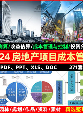 万科龙湖文旅绿地住宅房地产项目成本管理与控制预算表实践资料
