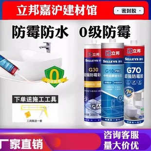 立邦玻璃胶防水防霉厨卫灶台透明硅酮胶美容胶门窗专用强力密封胶