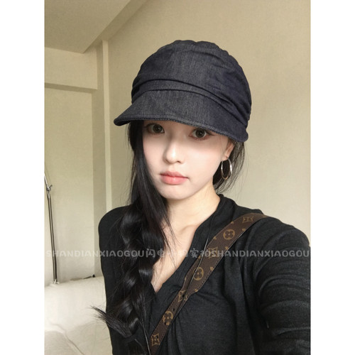 【2026褶皱宽檐马术帽】新款百搭显脸小遮阳休闲女款贝雷