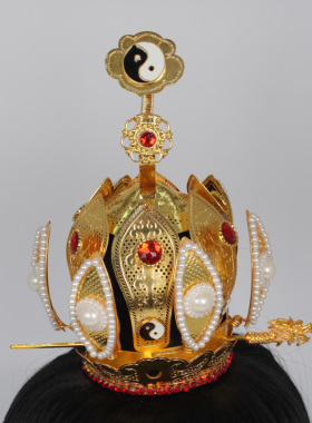 合金太极莲花冠道家用品