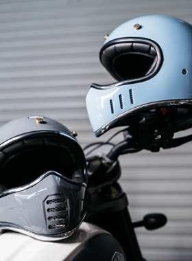 3C认证台湾进口Mongolian蒙古人复古机车摩托车哈雷全盔头盔