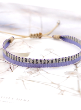 尼泊尔欧美风百搭织带友谊手链