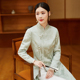 2025新款 女装 改良旗袍禅意国风上衣女新中式 茶服秋冬盘扣汉服时尚