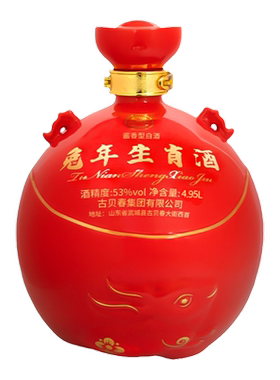 古贝元4.95升大曲坤沙53度纯粮酒