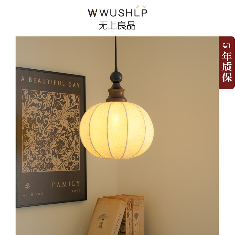 法式复古床头吊灯2025新款卧室吊线灯创意氛围灯高级主卧装饰灯具