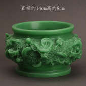 工厂直销新款 夜光荧光神龙护主聚宝盆乔迁镇宅开运工艺品摆件代发