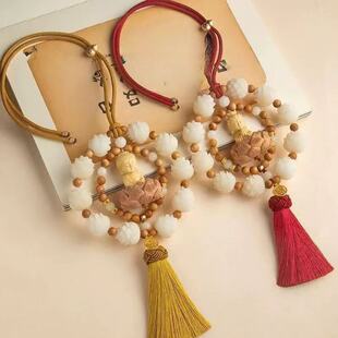 汽车后视镜挂件好韵莲莲宝宝佛菩提莲花车内装饰女士车内高档挂饰