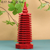 朱砂红文昌塔13塔桌面摆件书房镇宅风水祈福摆件课桌小摆件