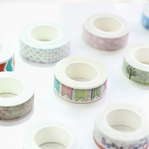 手帐日本小彩旗贴画整卷和纸胶带