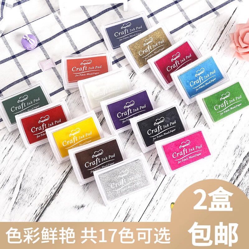 纸上文创彩色儿童手指画印泥