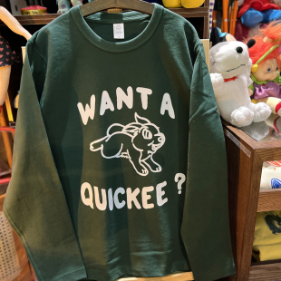 三本针300克重磅磨毛厚男女长袖 美式 可爱小兔子 vintage 复古