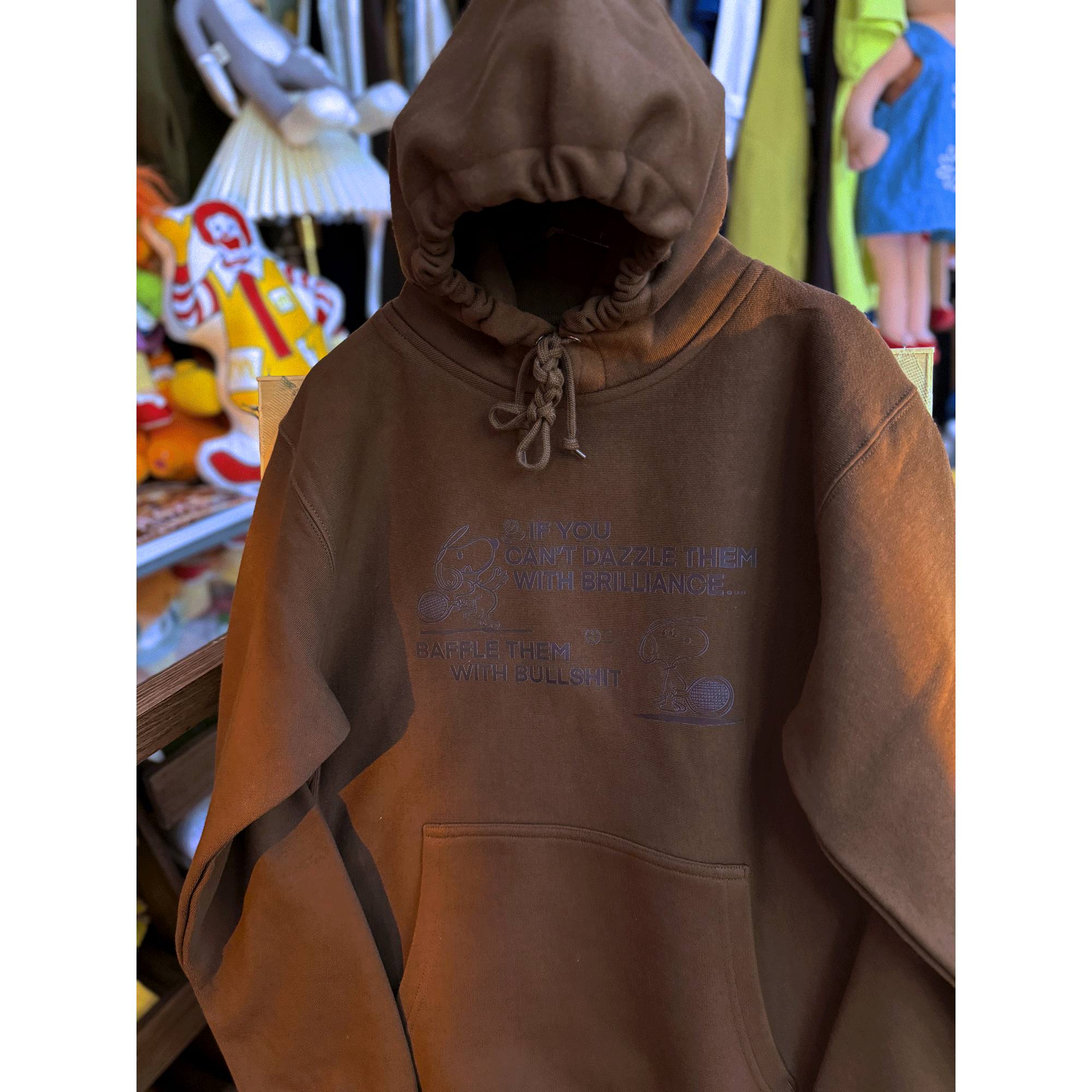 可爱趣味史努比加绒加厚连帽卫衣