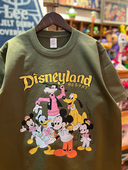 复古 vintage 高飞米老鼠 美式 纯棉265克重磅圆领情侣T恤短袖 做旧