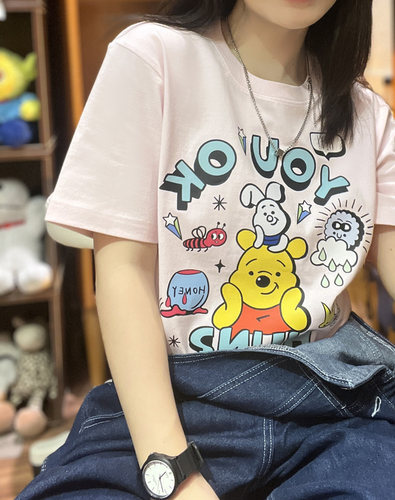 短袖美式复古薄印花纯棉男女包邮
