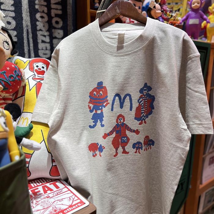 短袖美式复古厚印花棉麻男女包邮