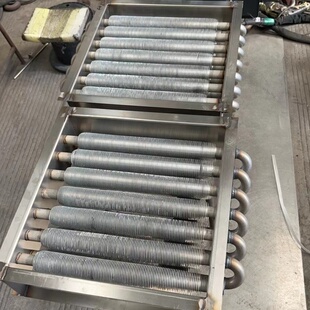 304不锈钢铝翅片散热器蒸汽烘烤房加热器导热油无缝升温管取暖片