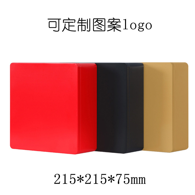 马口铁盒 大号方形 金属素色曲奇饼干月饼糖果普洱茶包装盒可定制