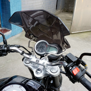 适用于WH175-3本田鸷道CB190SS前挡风玻璃加高风挡 挡风护手