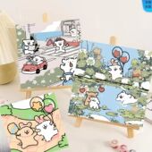 diy线条小狗数字油画填色填充画手绘油彩手工儿童学生休闲装 饰画