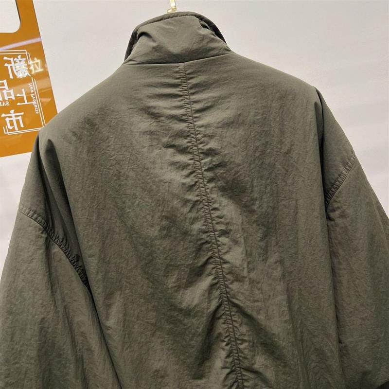高端欧货爆款棉服外套女2026年秋冬新款立领抽绳弯刀袖保暖棉衣