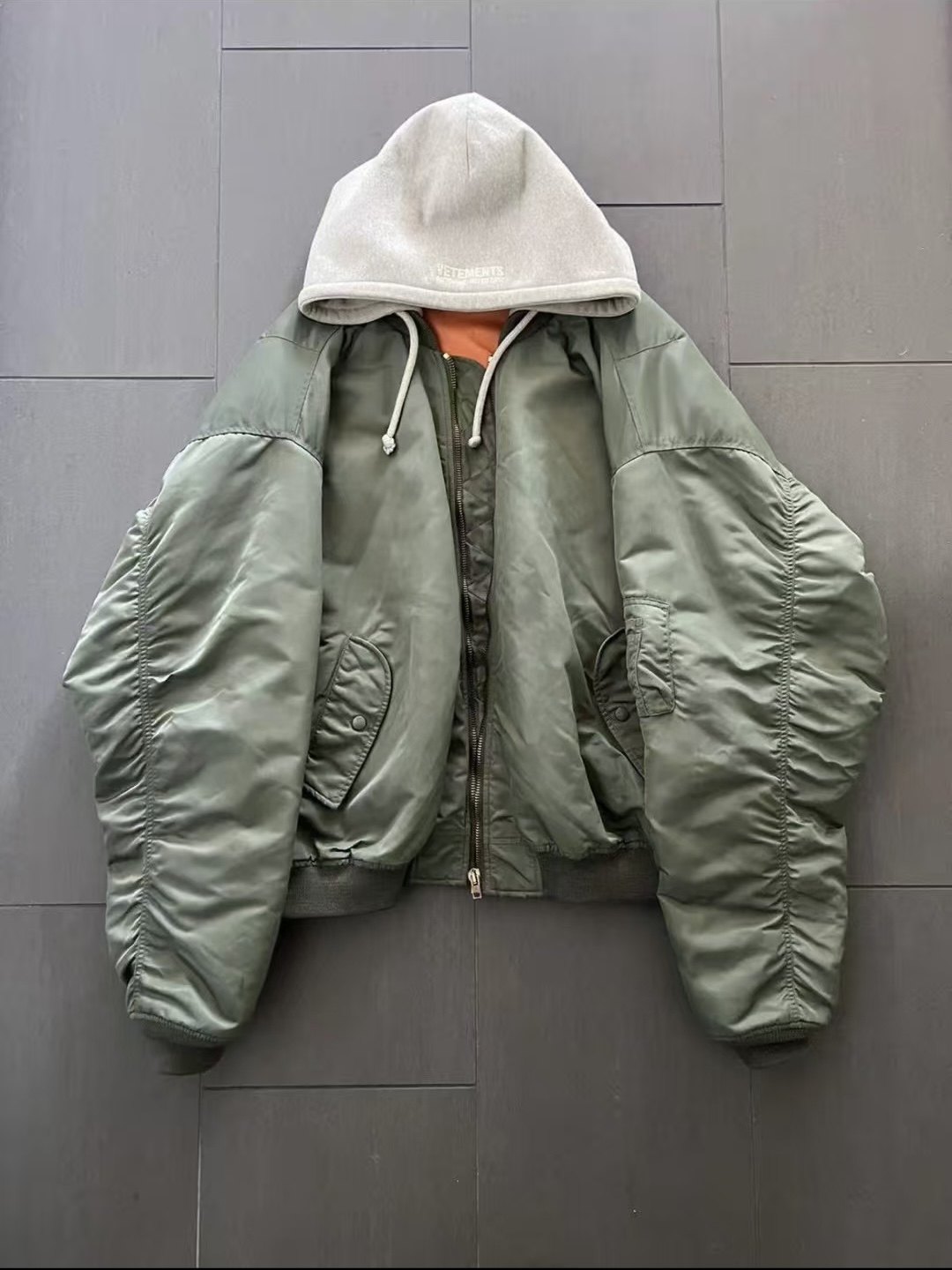 thumbnail for In stock) VTM 2016 OG Green Bomber archive Army Green Bomber Jacket