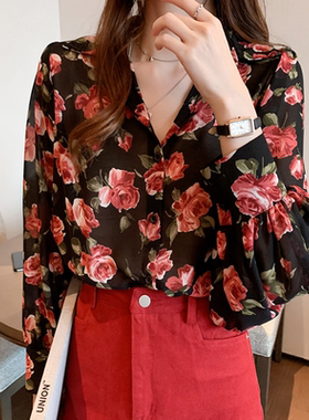 hiffon shirt bottoming shirt simple turn down collars shirts