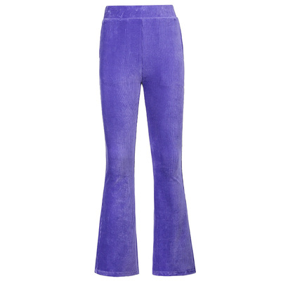 Ladies' corduroy micro trousers 2022 new灯芯绒休闲长裤微喇裤