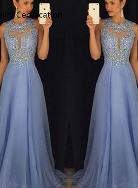 Women Long Formal Party Dress Lace Dress