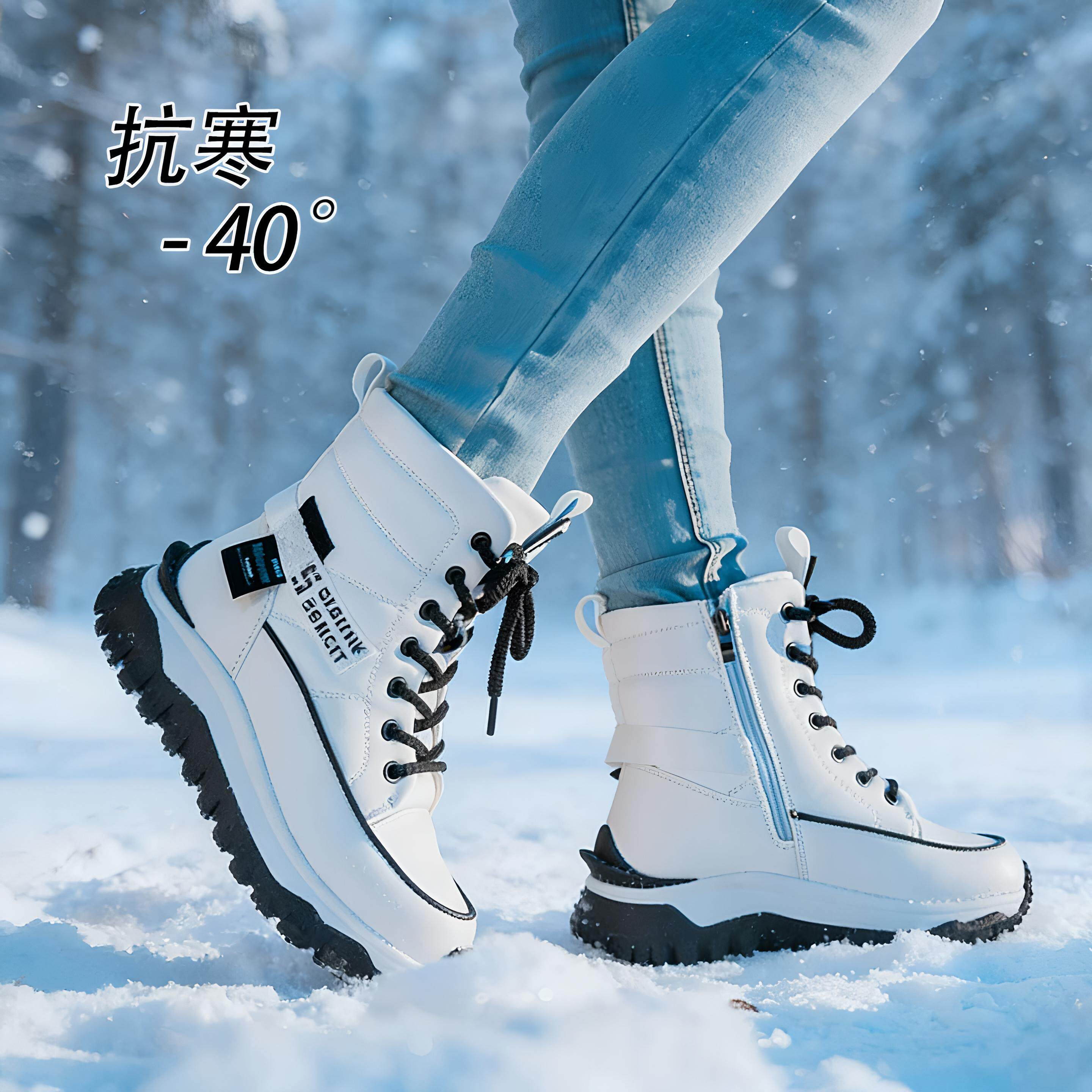 德国雪地靴女士超厚保暖厚底增高