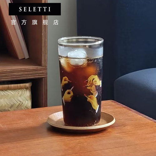 Seletti欧式24k金奢华玻璃杯