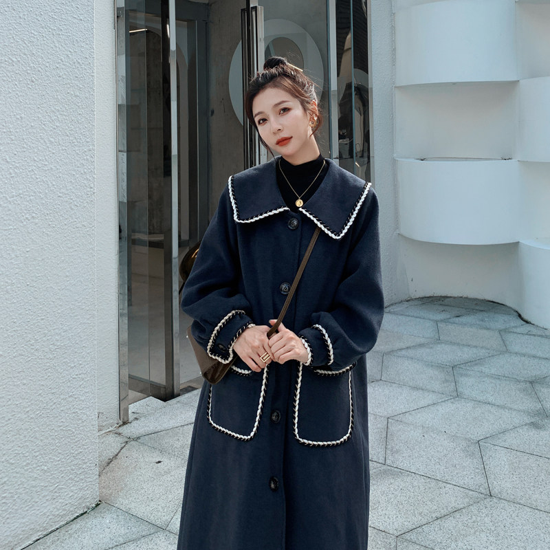 大货5码全真码毛呢外套女中长款浙宝136-8205--P165K248，女装毛呢外套，浙宝136