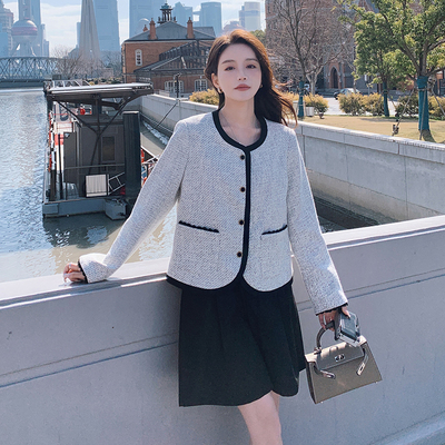 时尚百搭小香风外套女短外套