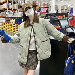 现货 好卖 136-8558菱格棉衣P155K218外套女，女装棉衣/棉服，浙宝136