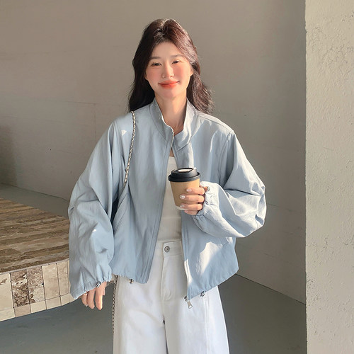 皮衣外套女春季新款蛋白皮