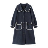 大货5码全真码毛呢外套女中长款浙宝136-8205--P165K248，女装毛呢外套，浙宝136