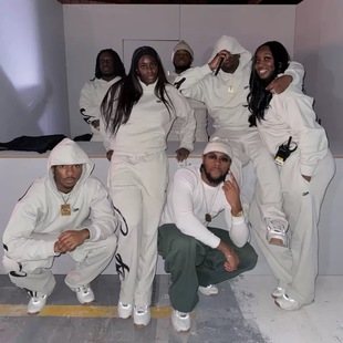 裤 秋冬新款 CORTEIZ字母LOGO印花连帽卫衣休闲运动宽松男女套装